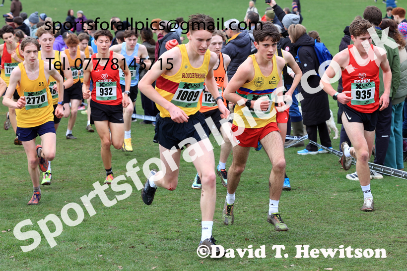 Mens Under-17s 2026 UK CAU Inter Counties Cross Country, Wollaton Park, Nottingham. Photo: David T. Hewitson/Sports for All Pics